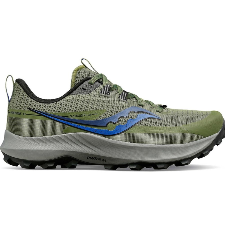 Men Saucony Running | Men'S Peregrine 13 Glade / Black