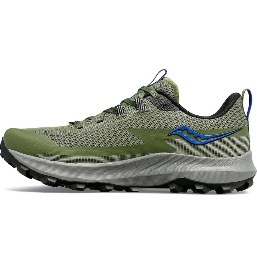 Men Saucony Running | Men'S Peregrine 13 Glade / Black