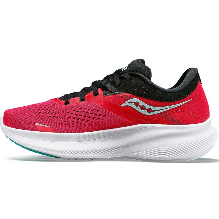 Women Saucony Running | Women'S Ride 16 Rose / Black