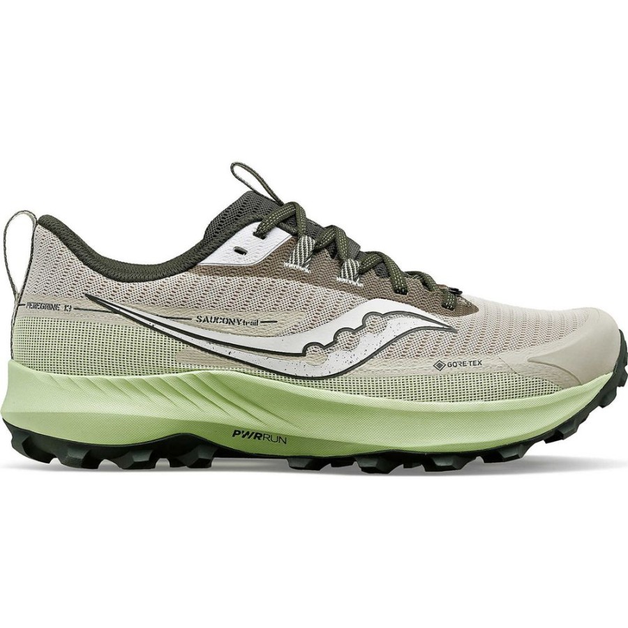 Men Saucony Running | Men'S Peregrine 13 Gtx Dust / Umbra