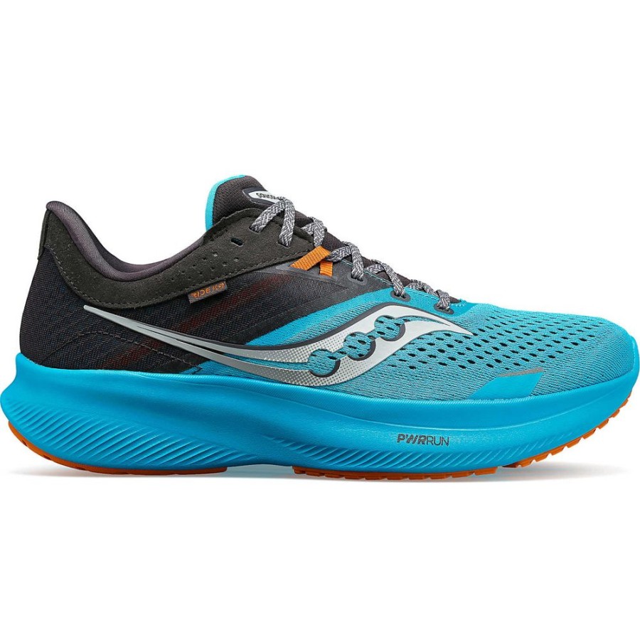 Men Saucony Running | Men'S Ride 16 Agave / Basalt