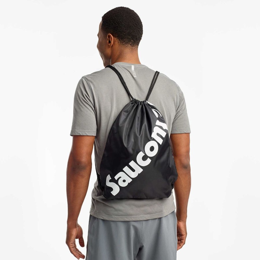 Men Saucony Accessories | Saucony String Bag Black