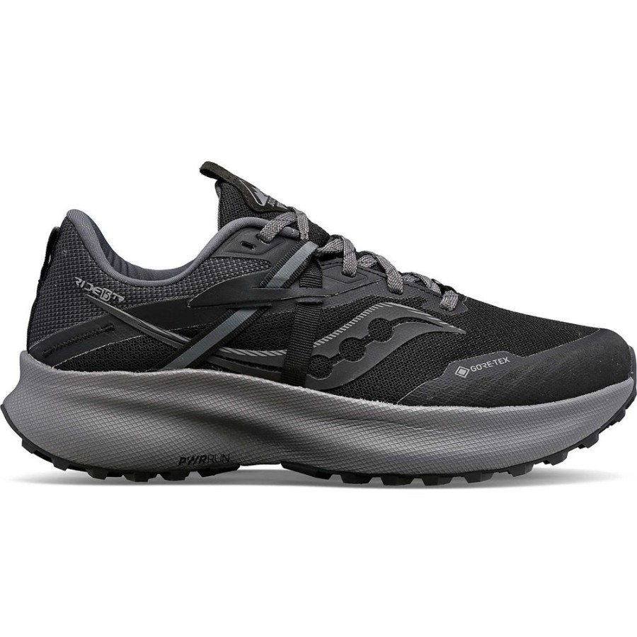 Women Saucony Running | Women'S Ride 15 Tr Gtx Black / Charcoal