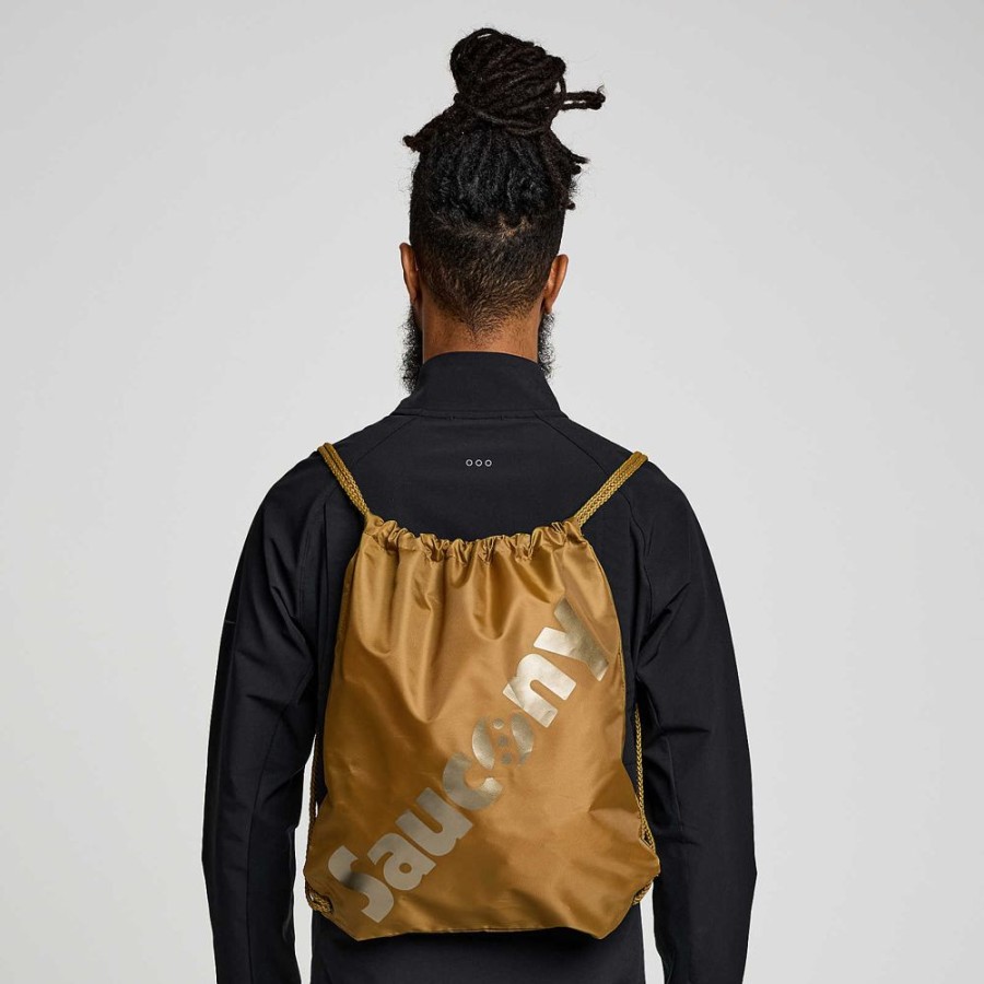 Women Saucony Accessories | Saucony String Bag Bronze Graphic