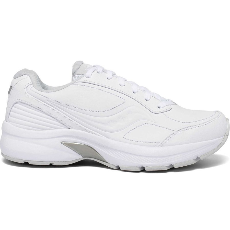 Women Saucony Wide Widths | Women'S Omni Walker 3 Wide White