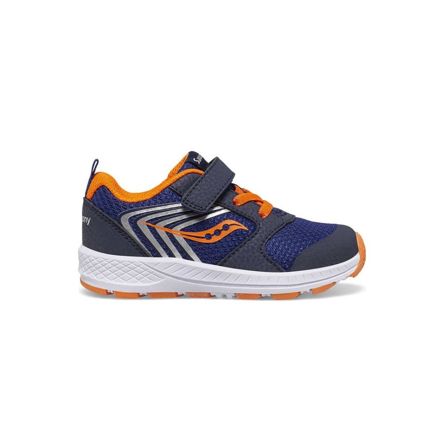 Kids Saucony Boys | Little Kid'S Wind Fst Jr. Sneaker Navy / Orange