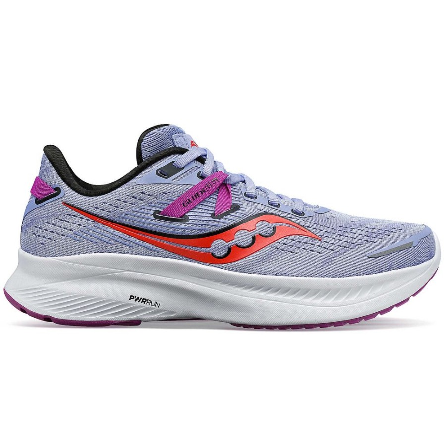 Women Saucony Running | Women'S Guide 16 Wide Finesse Lilac