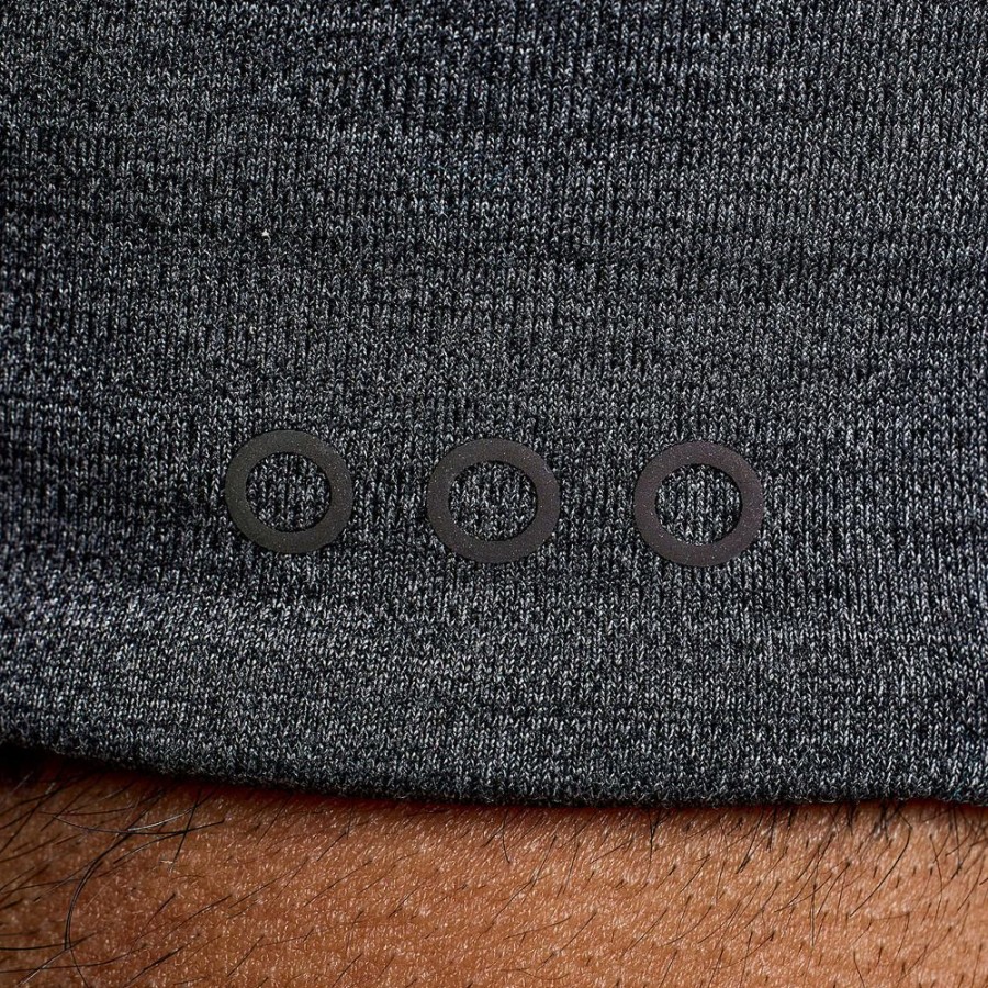 Men Saucony Accessories | Solstice Headband Black Heather