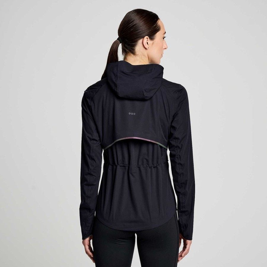 Women Saucony Jackets | Runshield Jacket Black