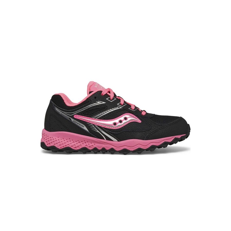 Kids Saucony Girls | Big Kid'S Cohesion Tr14 Lace Sneaker Black / Pink