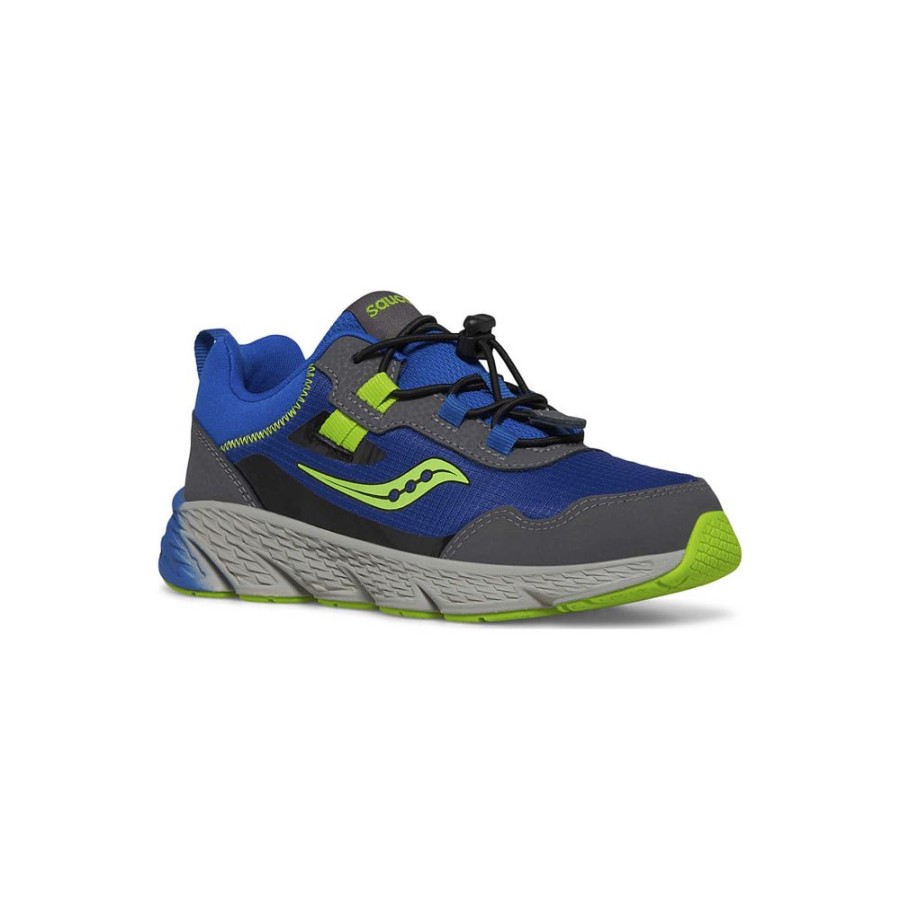 Kids Saucony Boys | Big Kid'S Wind Shield 3.0 Sneaker Blue / Green