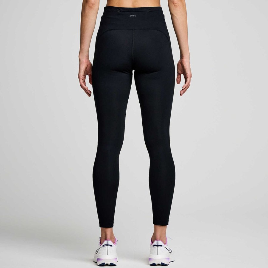 Women Saucony Bottoms | Women'S Fortify 7/8 Tight Black