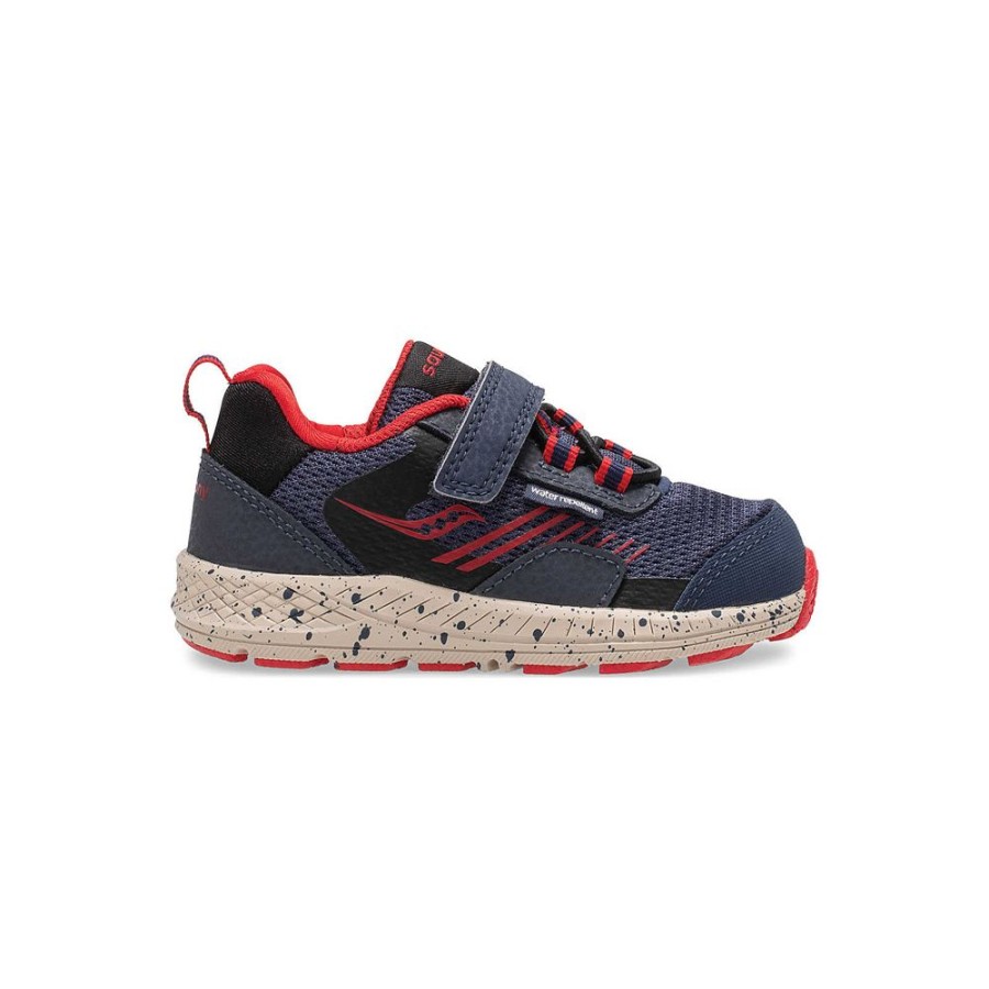 Kids Saucony Boys | Little Kid'S Wind Shield A/C Jr. Sneaker Navy / Red