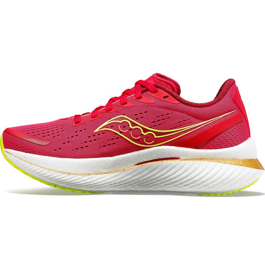 Women Saucony Running | Women'S Endorphin Speed 3 Red / Rose