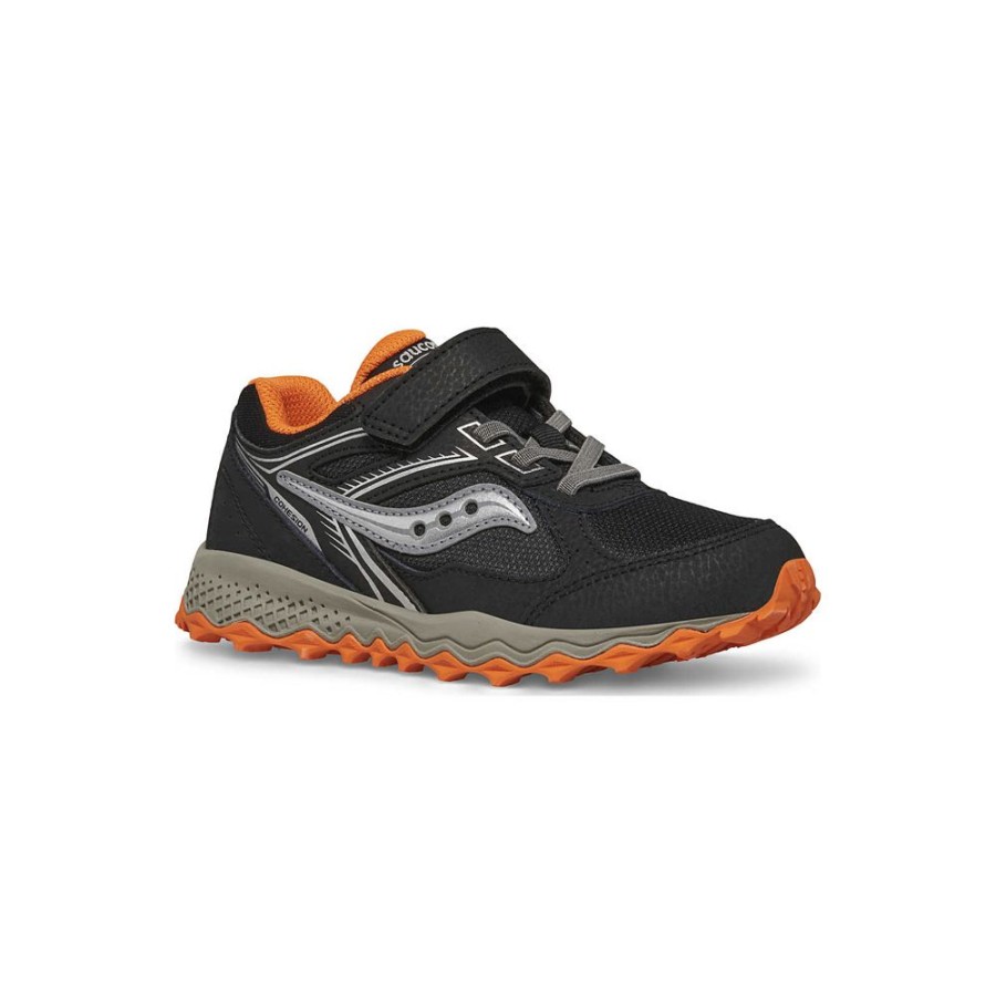 Kids Saucony Boys | Cohesion Tr14 A/C Sneaker Black / Orange