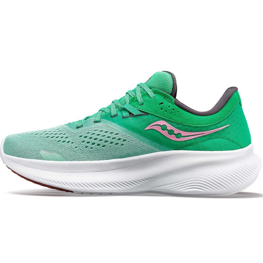 Women Saucony Running | Women'S Ride 16 Sprig / Peony