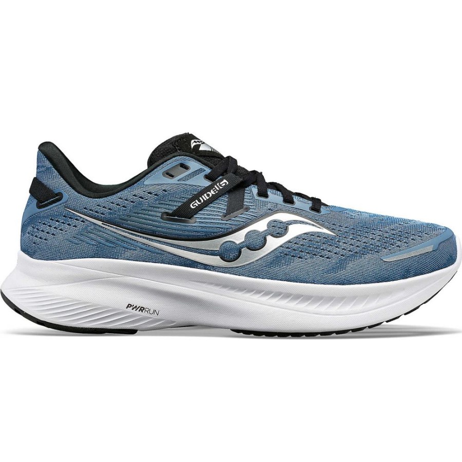 Men Saucony Running | Men'S Guide 16 Murk / Black