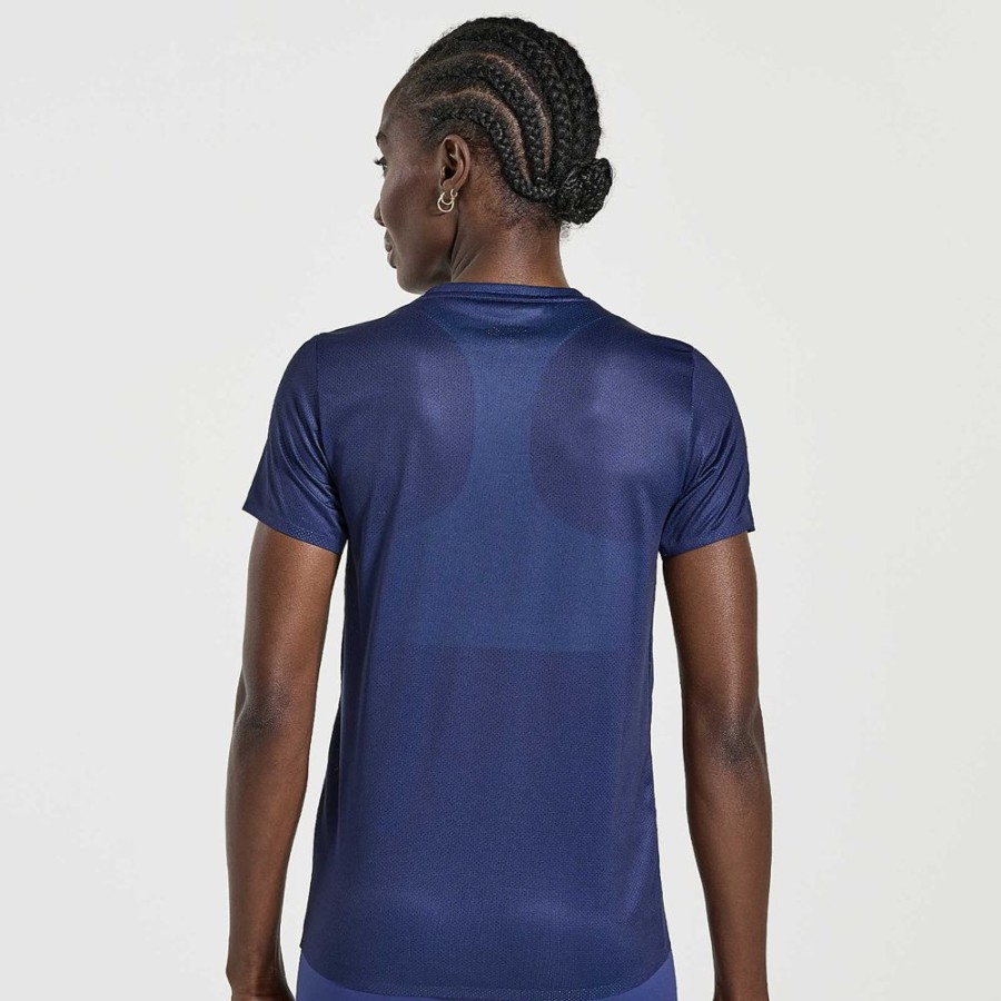 Women Saucony Tops | Women'S Elite Short Sleeve Sodalite