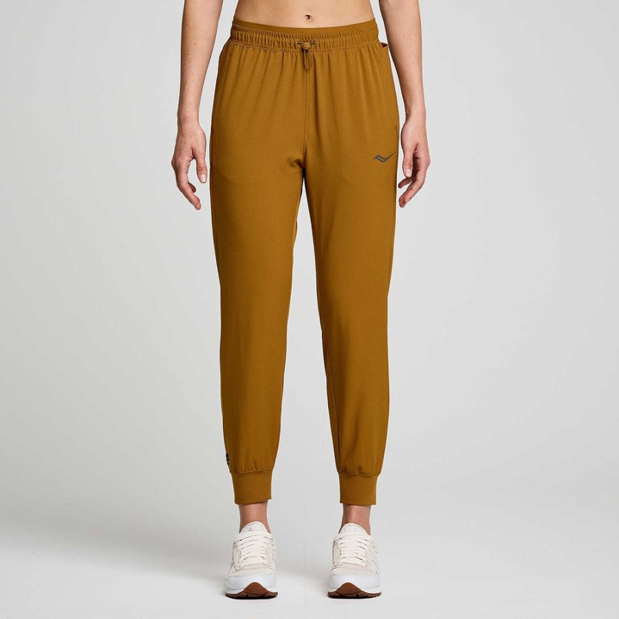 Women Saucony Bottoms | Women'S Boston Woven Pant Bronze