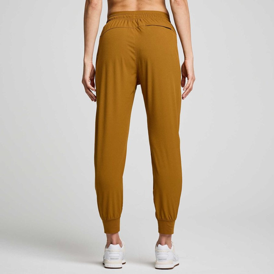 Women Saucony Bottoms | Women'S Boston Woven Pant Bronze