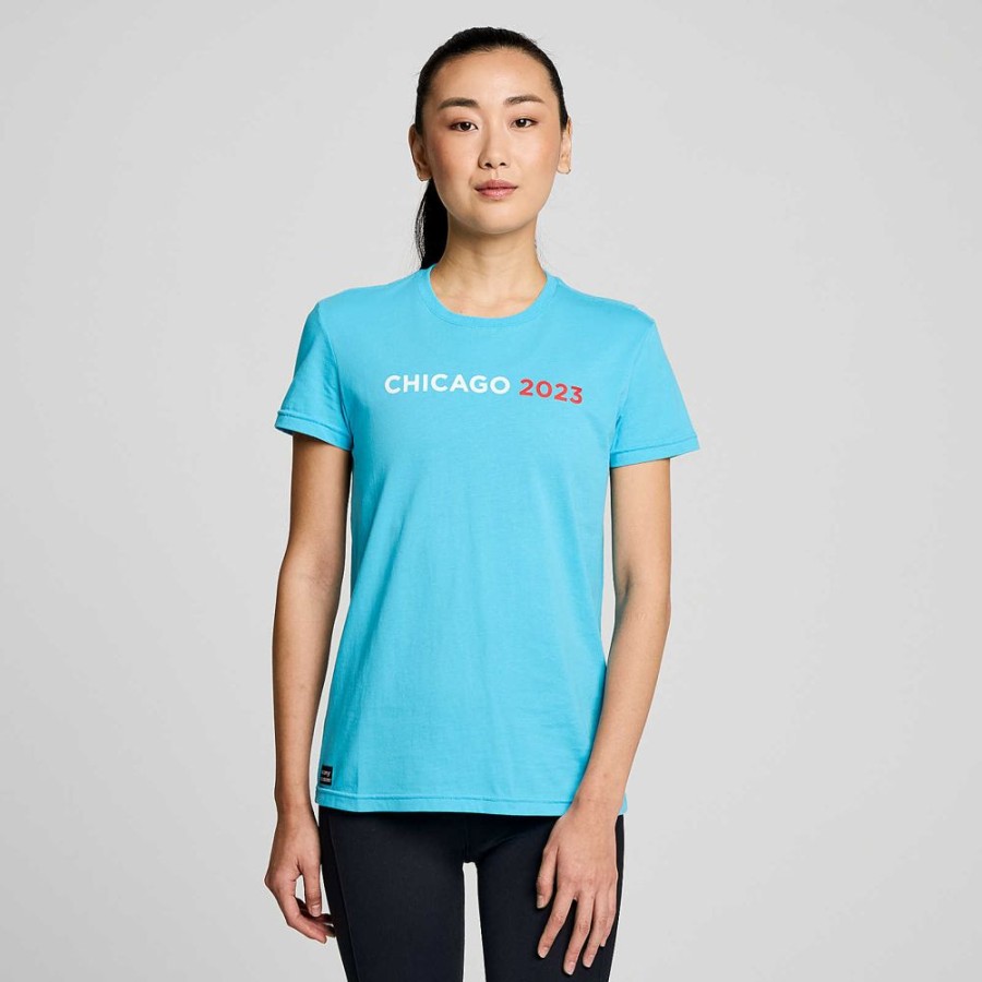 Women Saucony Tops | Women'S Chicago Rested T-Shirt Chicago 2023