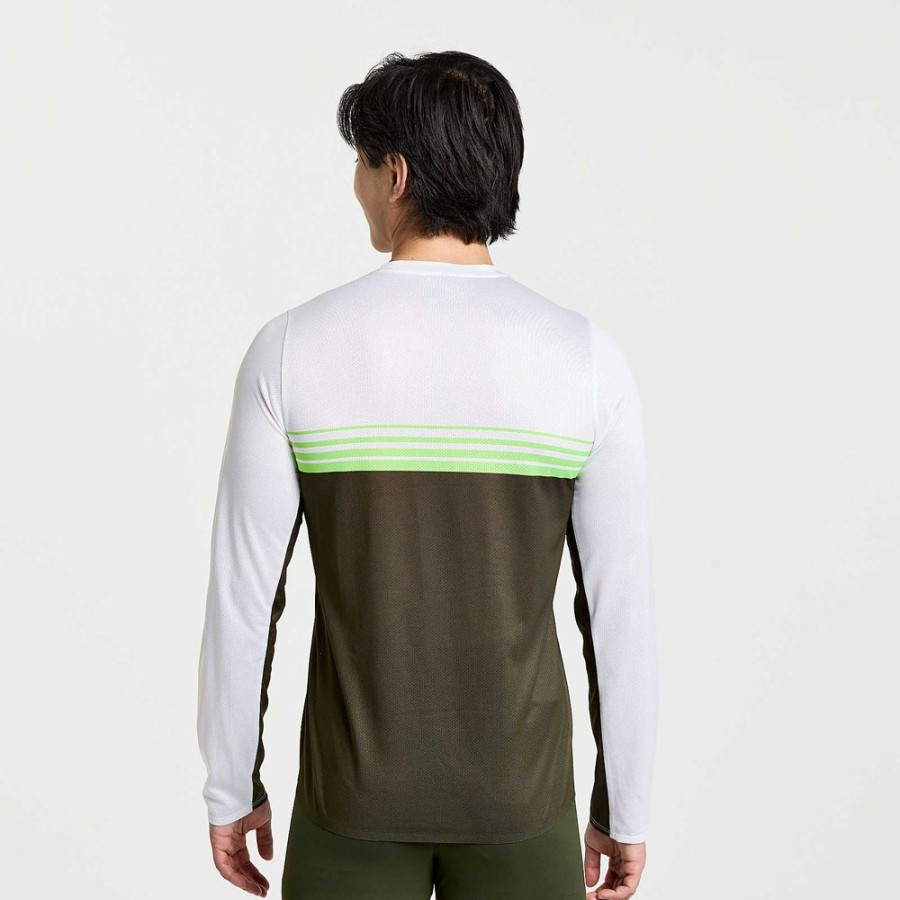 Men Saucony Tops | Men'S Elite Long Sleeve Umbra