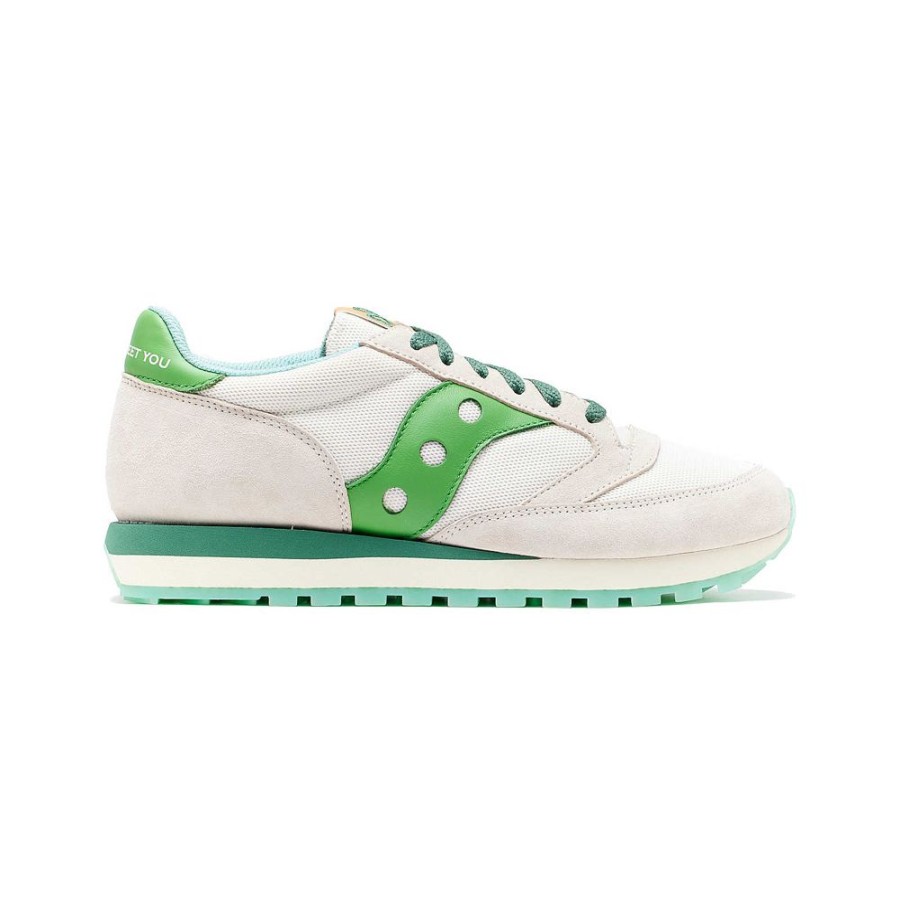 Men Saucony Lifestyle | Shamrock Jazz 81 White / Green