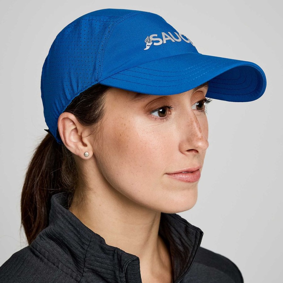 Women Saucony Accessories | Outpace Hat Superblue Graphic