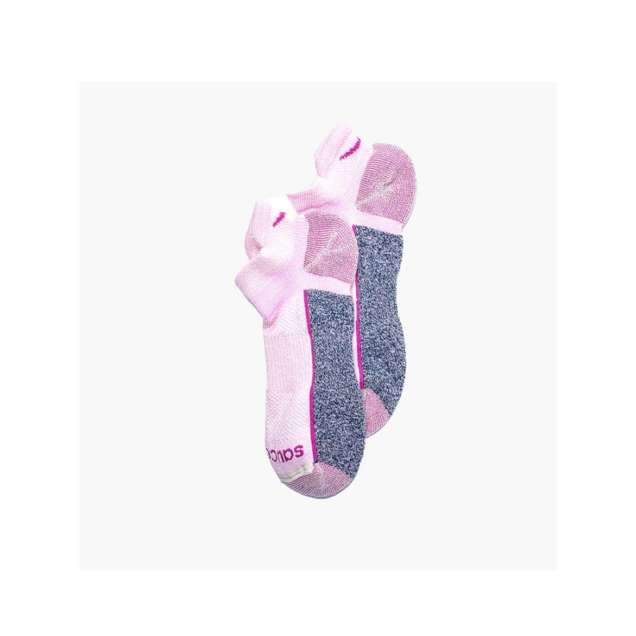 Men Saucony Socks | Inferno Merino Wool Blend No Show 3-Pack Sock Pink