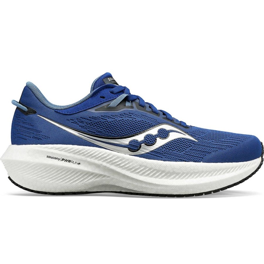 Men Saucony Running | Men'S Triumph 21 Indigo / Black