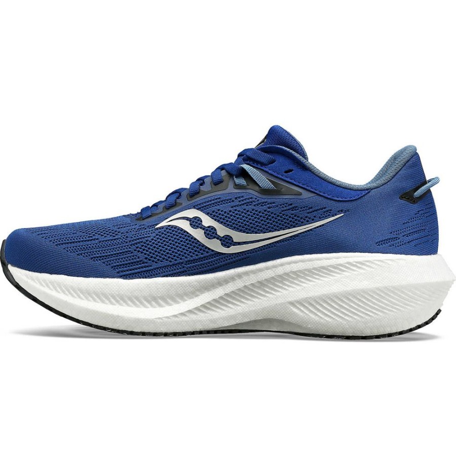 Men Saucony Running | Men'S Triumph 21 Indigo / Black