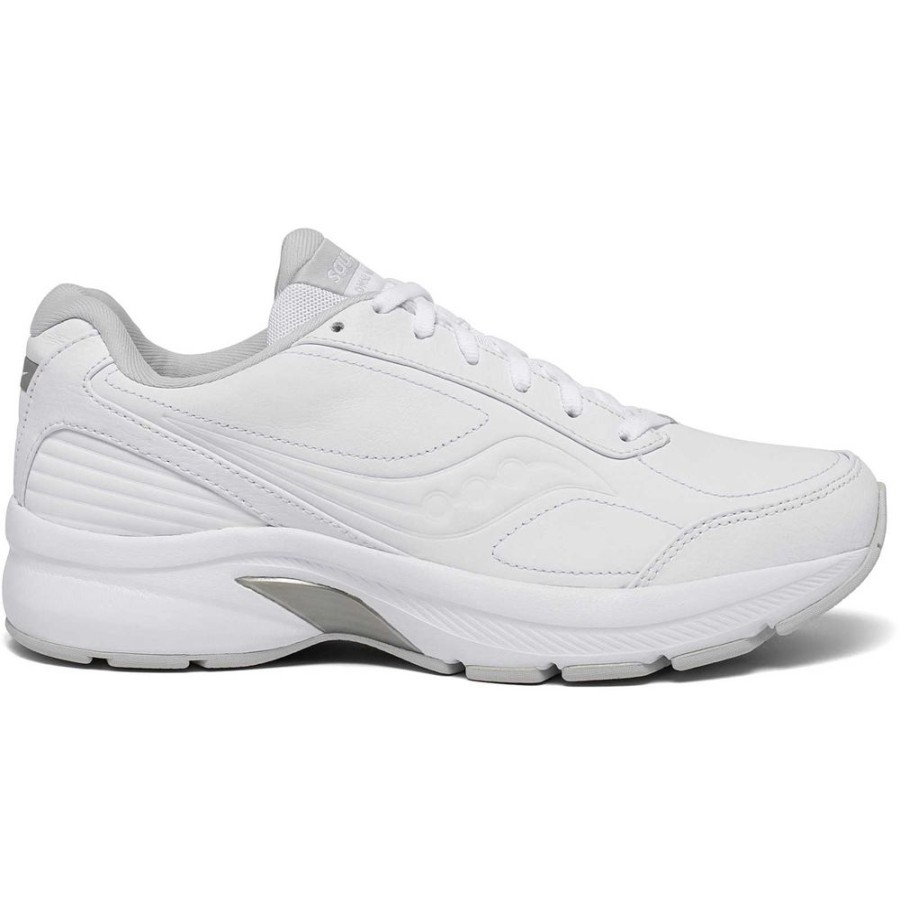 Men Saucony Wide Widths | Men'S Omni Walker 3 Wide White