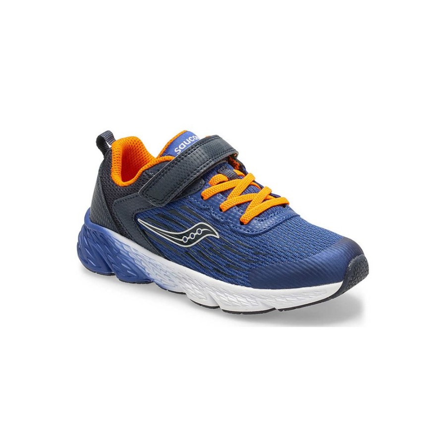 Kids Saucony Unisex | Big Kid'S Wind A/C Sneaker Navy