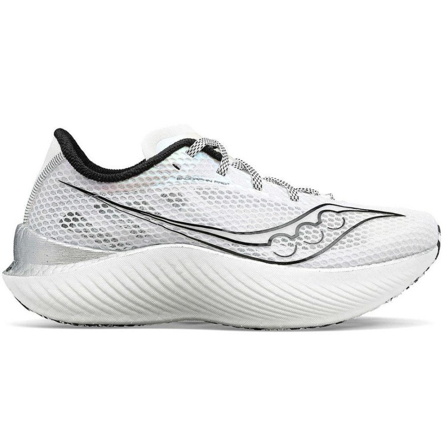 Men Saucony Running | Men'S Endorphin Pro 3 White / Black