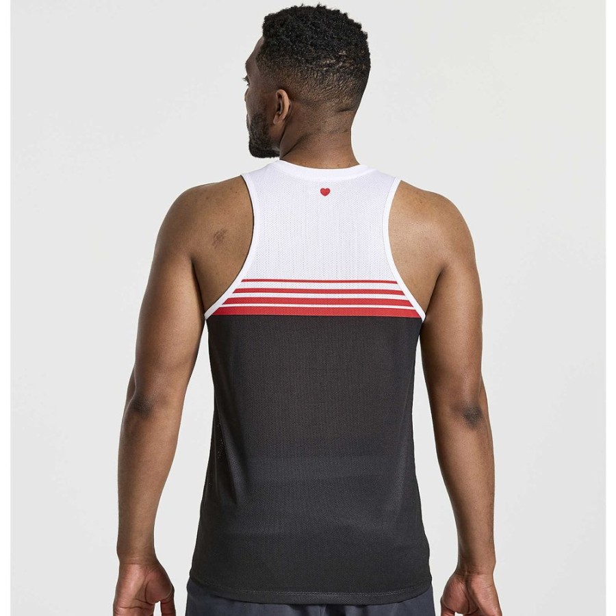 Men Saucony Tops | Men'S Nyc Stopwatch Singlet New York 2022