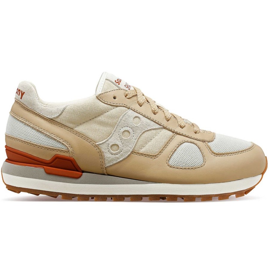 Men Saucony Lifestyle | Shadow Original Beige / Brown