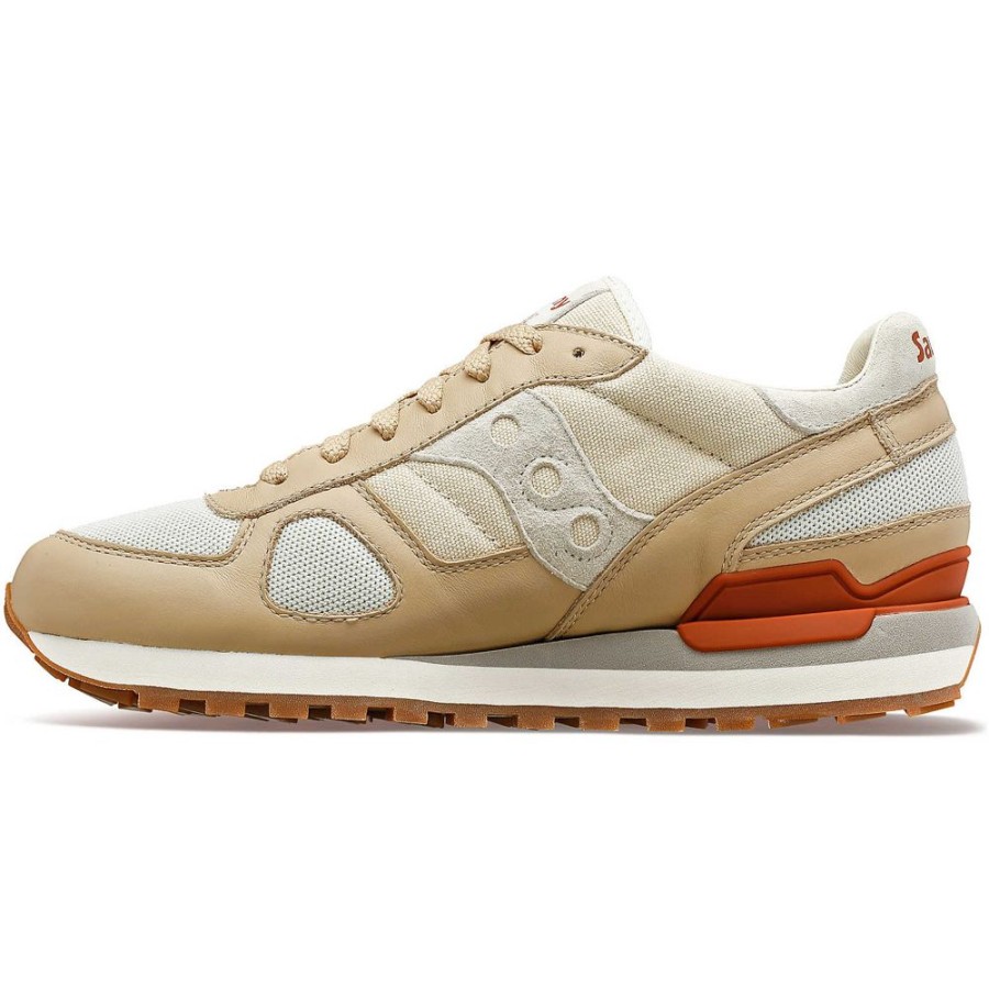 Men Saucony Lifestyle | Shadow Original Beige / Brown