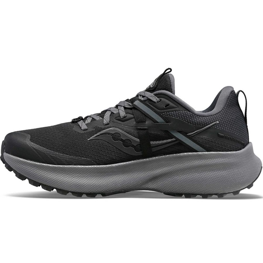 Men Saucony Trail&Hiking | Men'S Ride 15 Tr Black / Charcoal