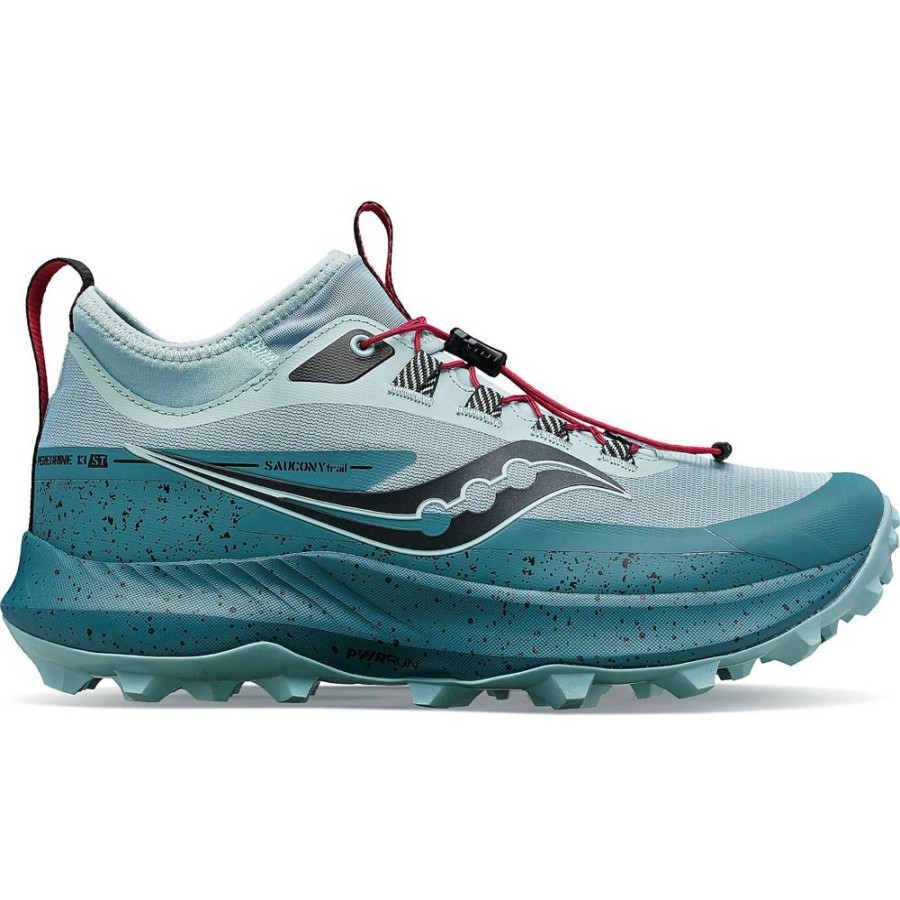 Women Saucony Trail%Hiking | Women'S Peregrine 13 St Mineral / Moss