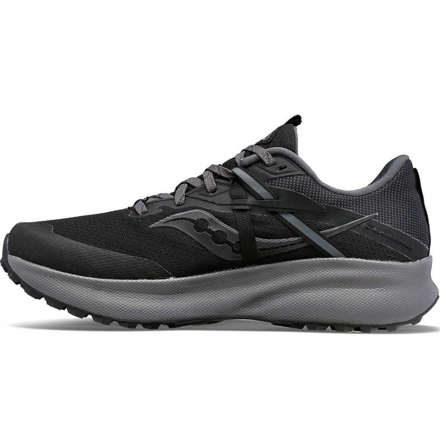 Men Saucony Running | Men'S Ride 15 Tr Gtx Black / Charcoal