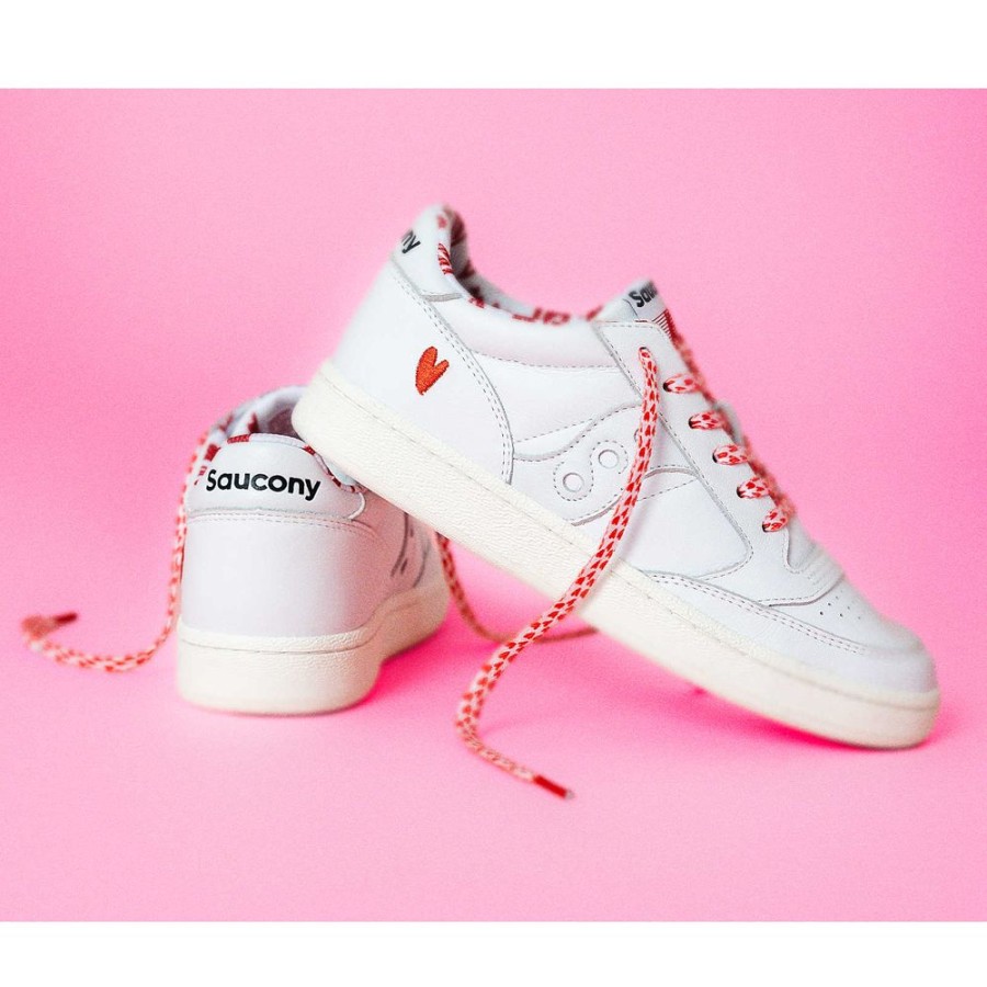 Women Saucony Lifestyle | Women'S St. Valentine Jazz Court White