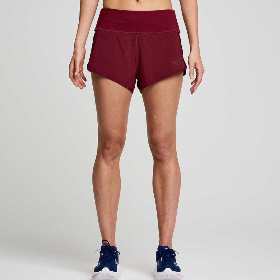 Women Saucony Bottoms | Women'S Outpace 2.5" Split Short Sundown