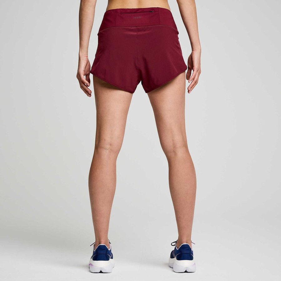 Women Saucony Bottoms | Women'S Outpace 2.5" Split Short Sundown