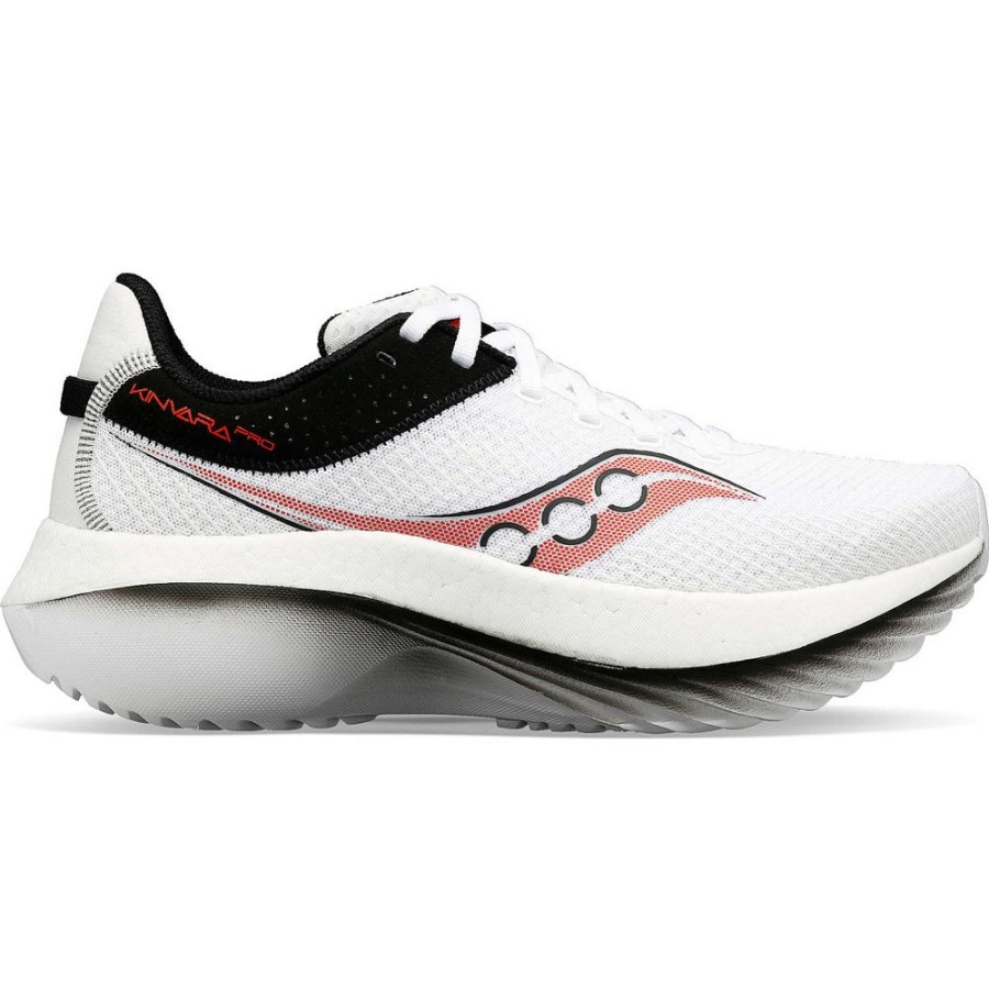 Men Saucony Running | Men'S Kinvara Pro White / Infrared