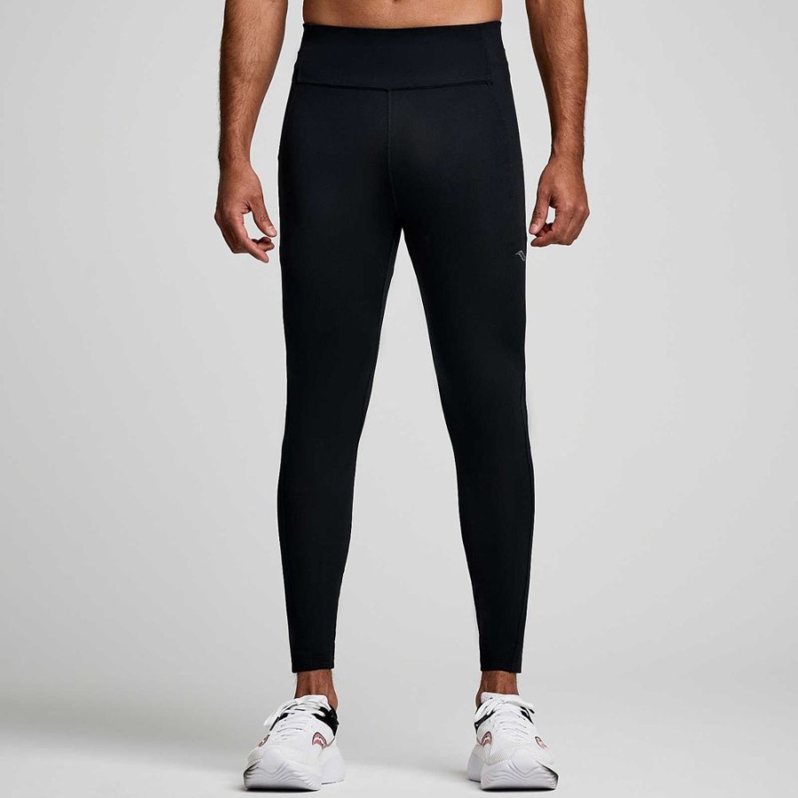 Men Saucony Bottoms | Men'S Fortify Tight Black