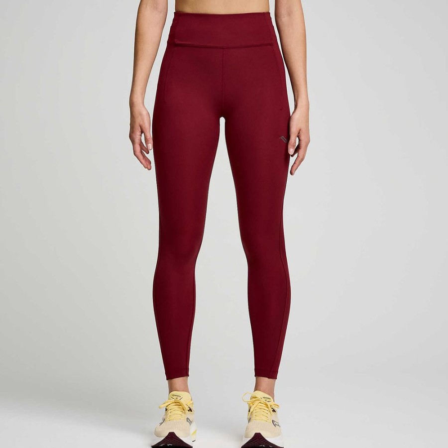 Women Saucony Bottoms | Women'S Fortify 7/8 Tight Sundown