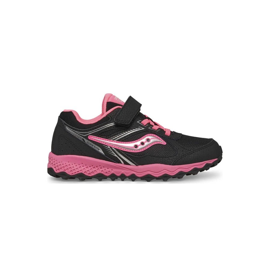 Kids Saucony Girls | Cohesion Tr14 A/C Sneaker Black / Pink