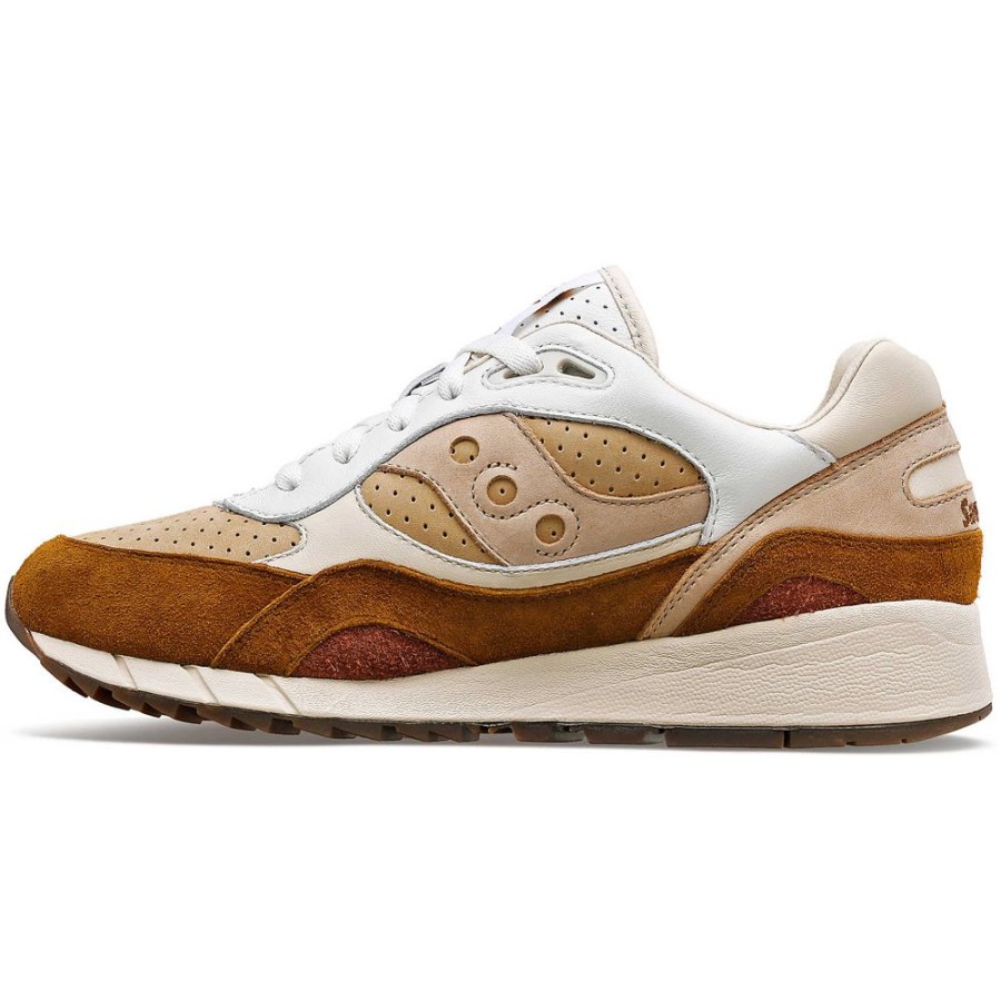 Men Saucony Lifestyle | Shadow 6000 Cappuccino White / Brown