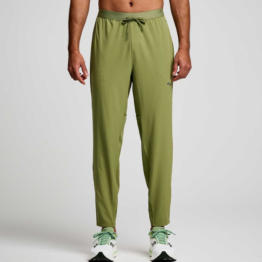 Men Saucony Bottoms | Men'S Boston Woven Pant Glade