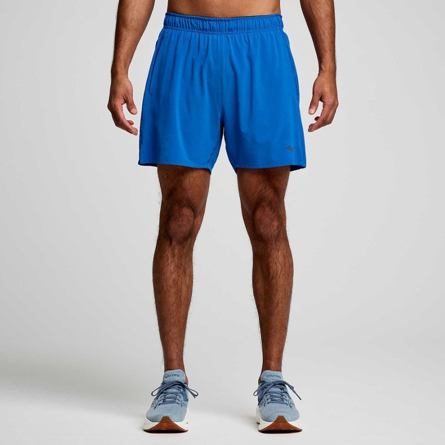 Men Saucony Bottoms | Men'S Outpace 5" Short Superblue